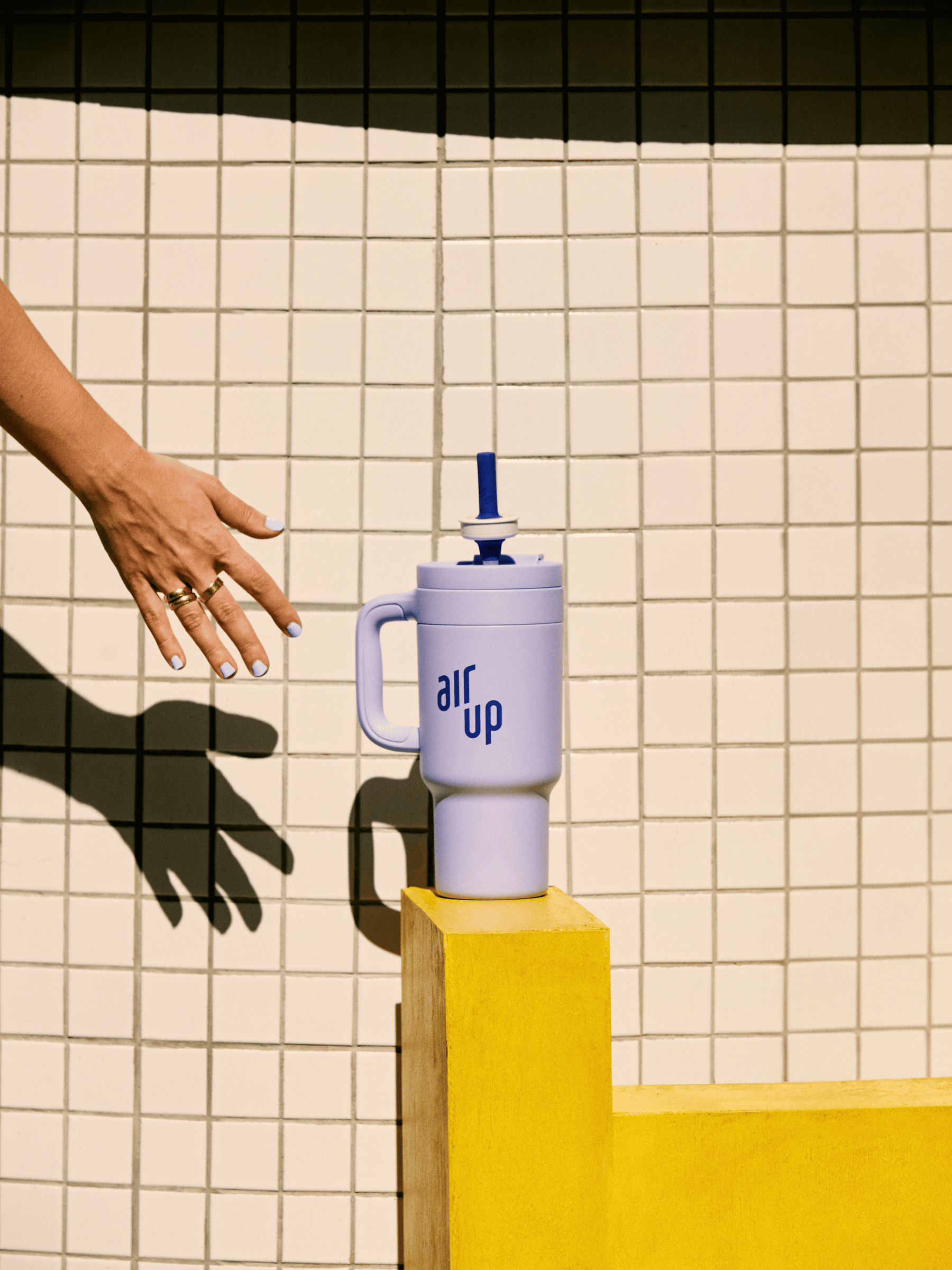 air up® Tumbler mit Griff Blue Cornflower 890 ml