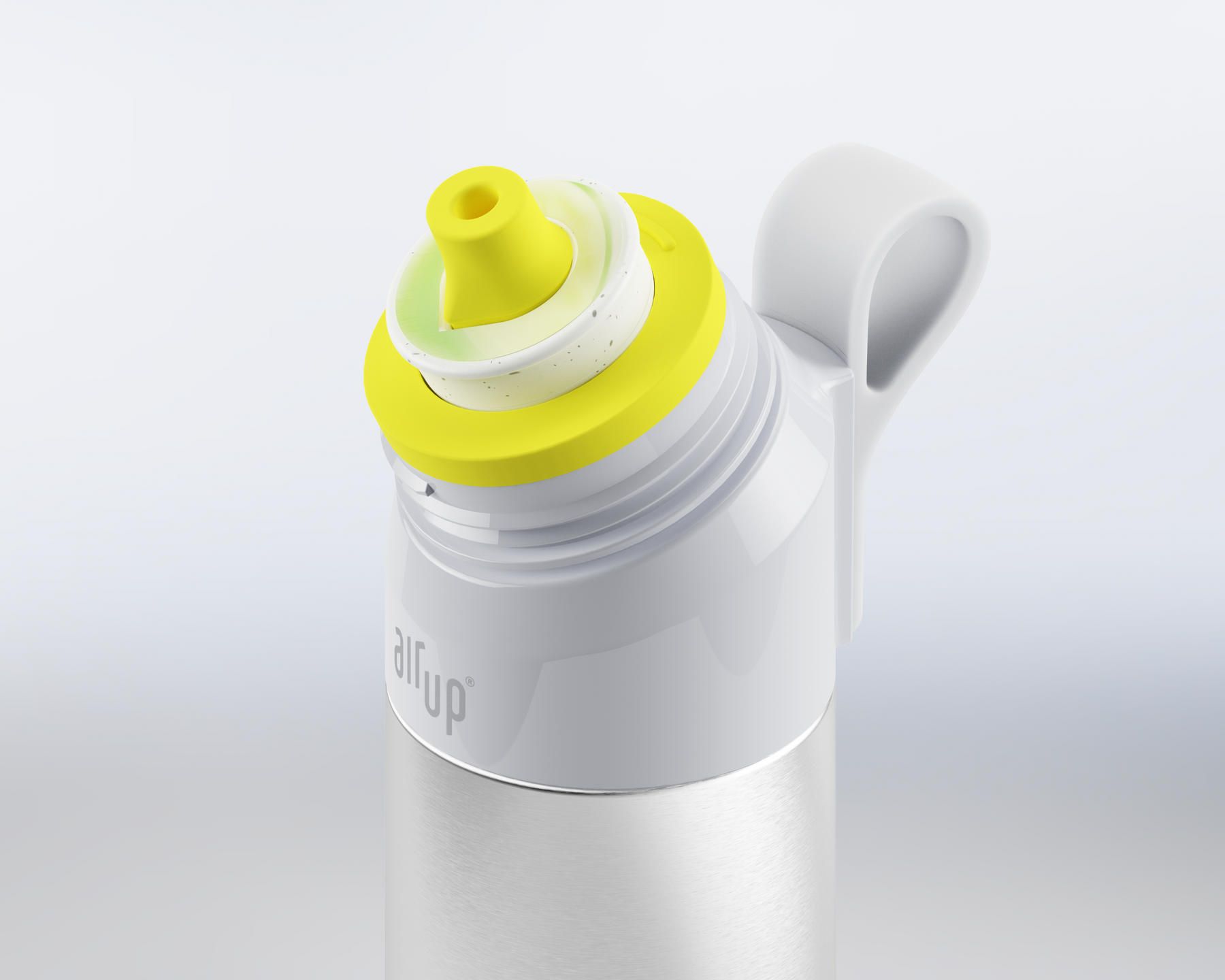 air up® Twist Pro Steel Flasche Set Silver 480 ml