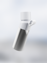 air up® Twist Pro Steel Flasche Set Silver 480 ml