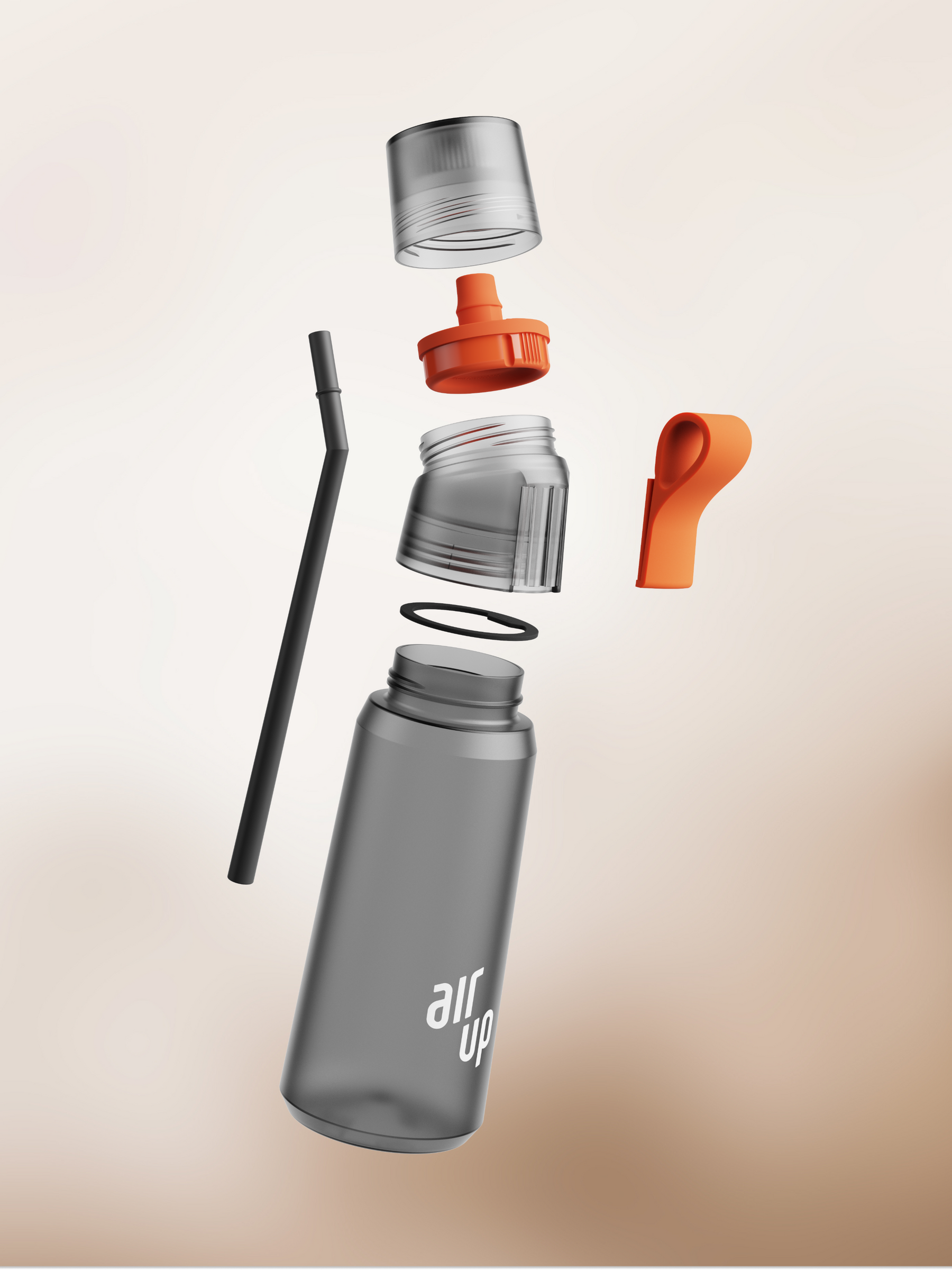 Gen air up® Twist Pro Bottle Charcoal Grey 1000 ml