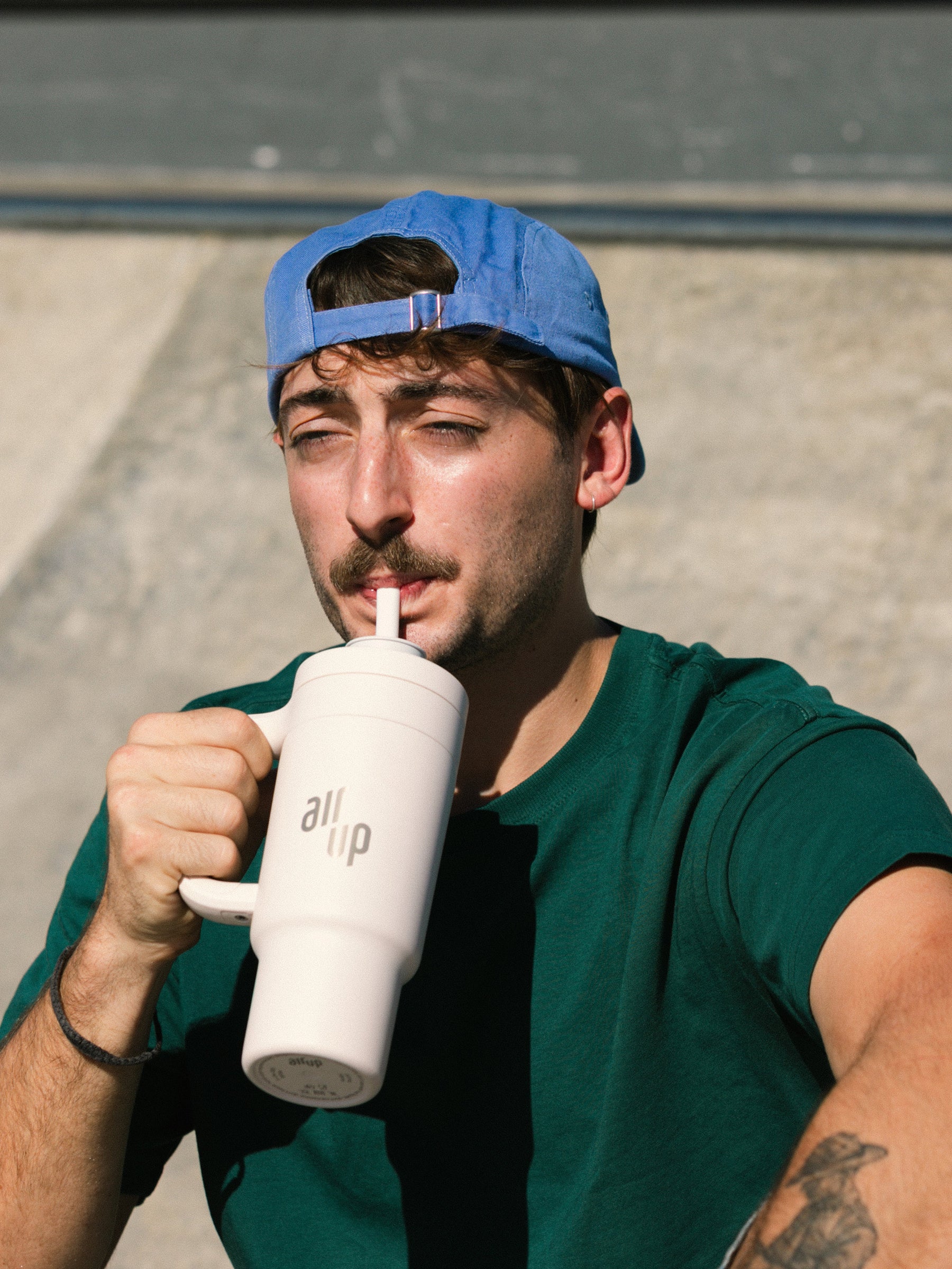 air up® Tumbler with Handle Creamy White 1200 ml