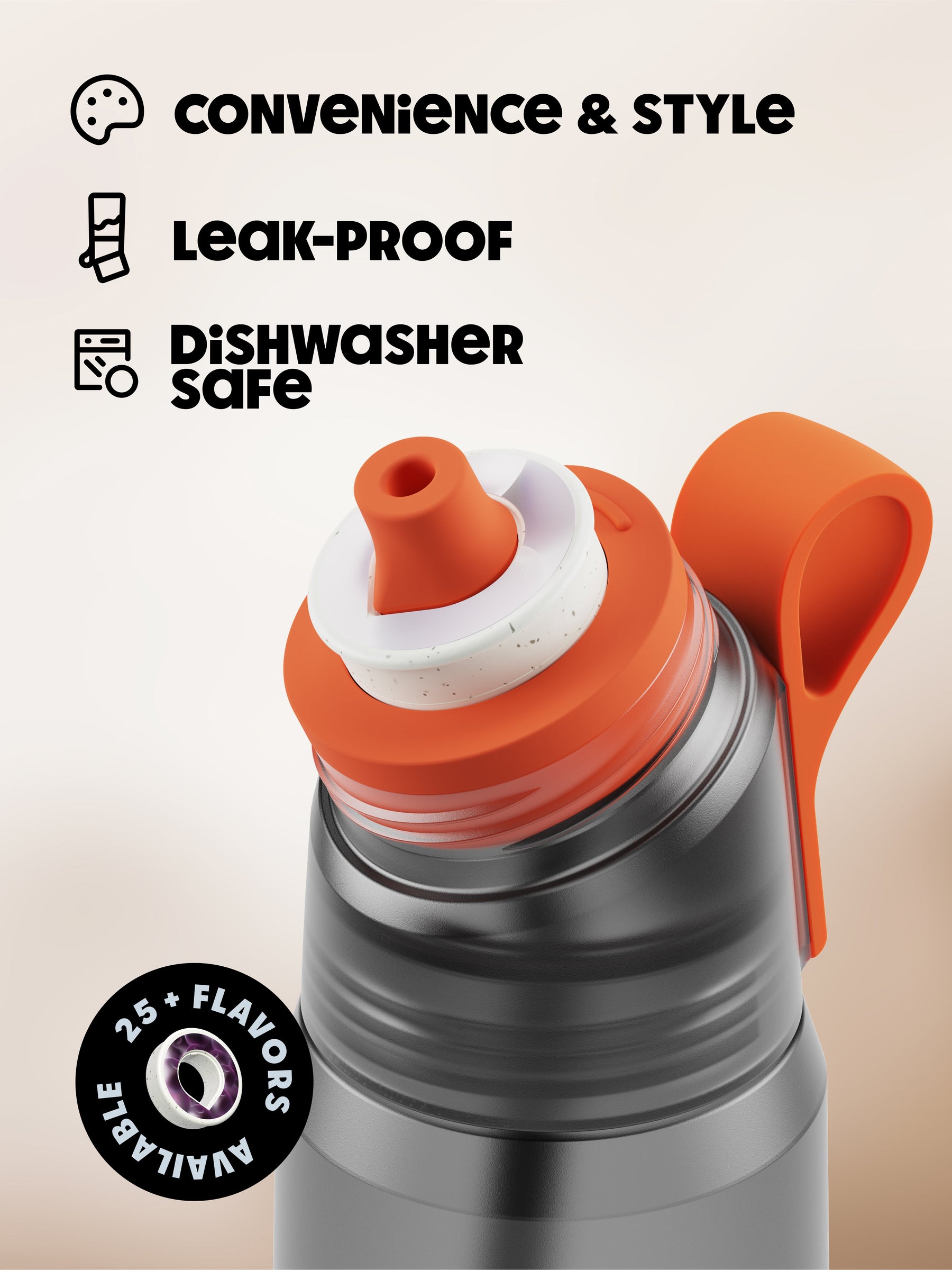 Gen air up® Twist Pro Bottle Charcoal Grey 1000 ml