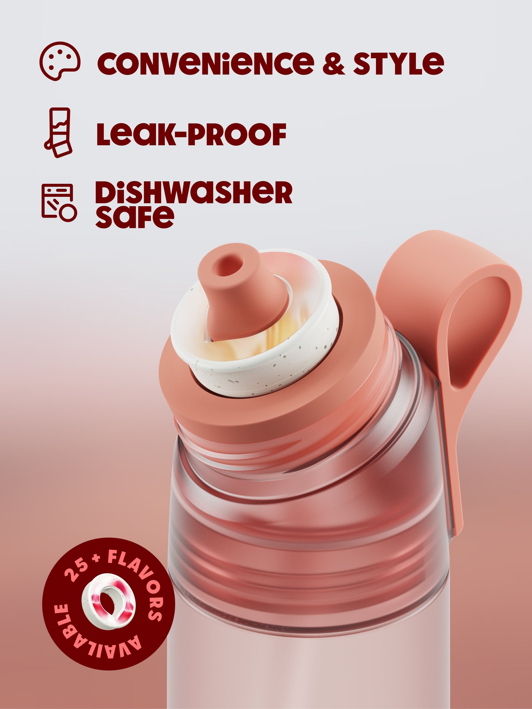 air up® Twist Pro Flasche Poppy 600 ml