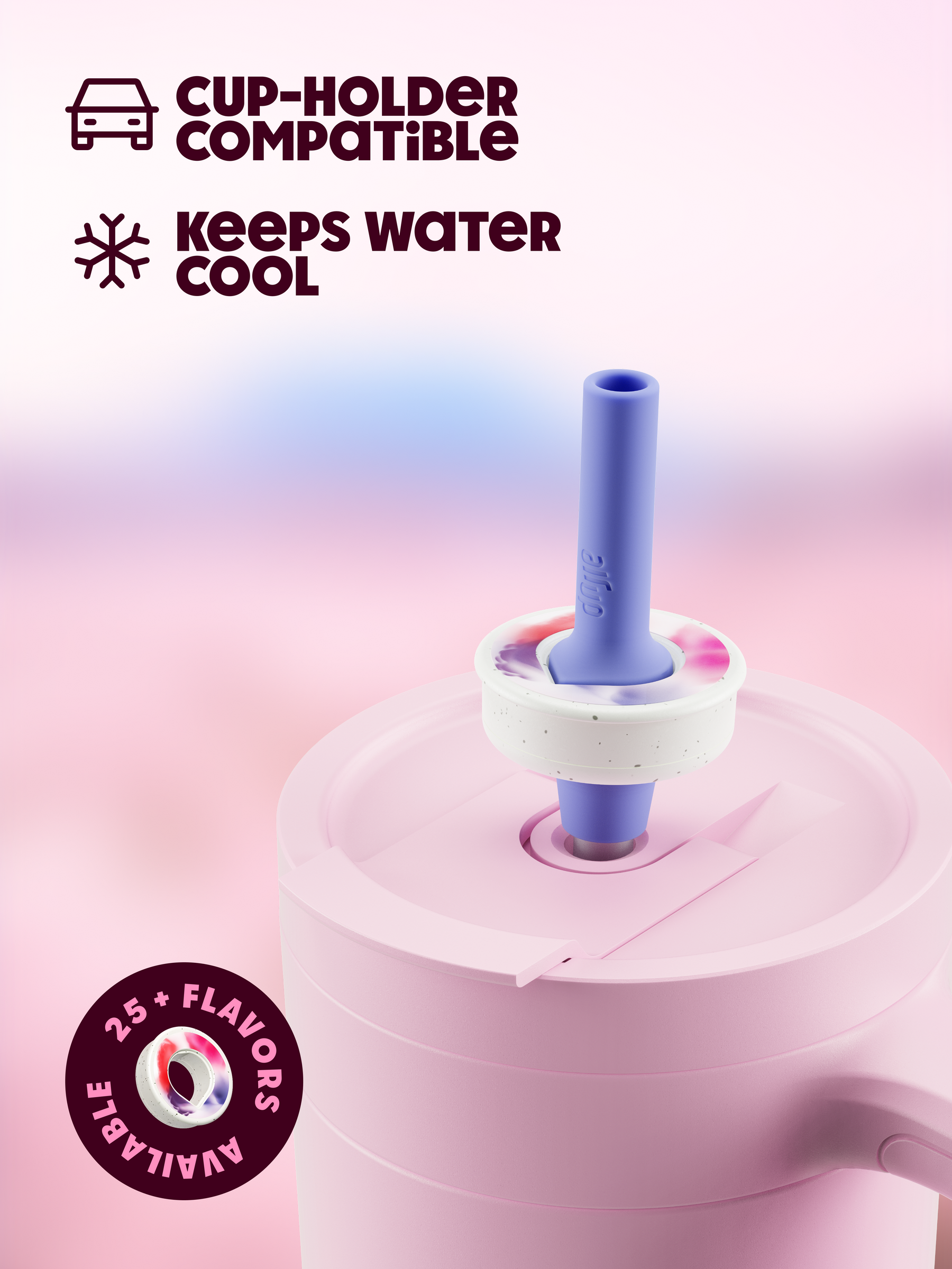 air up® Tumbler with Handle Pink Indigo 1200 ml