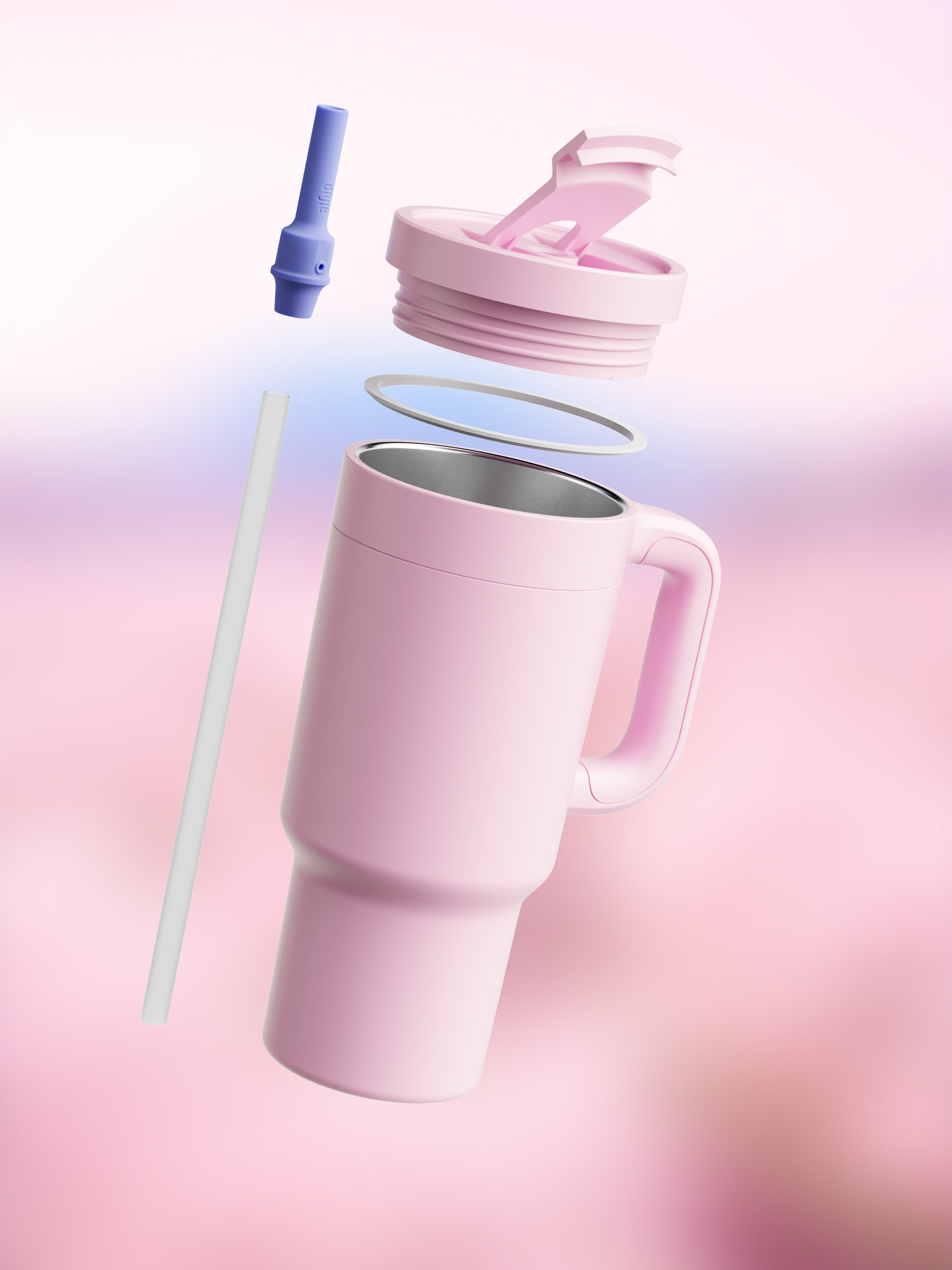 air up® Tumbler with Handle Pink Indigo 1200 ml