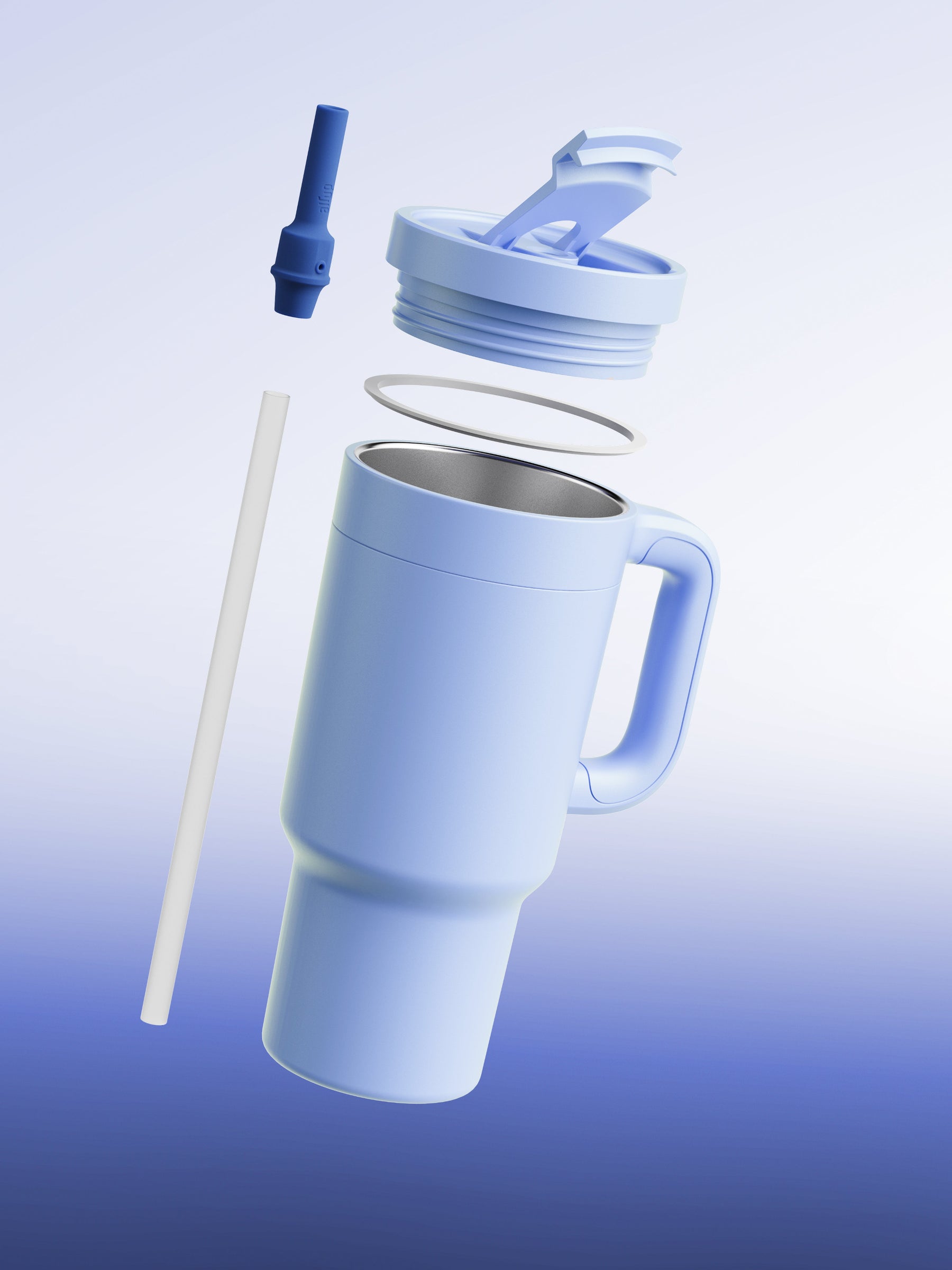 air up® Tumbler mit Griff Blue Cornflower 890 ml
