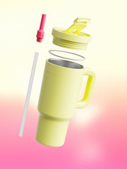 air up® Tumbler mit Griff Buttercup Pink 890 ml