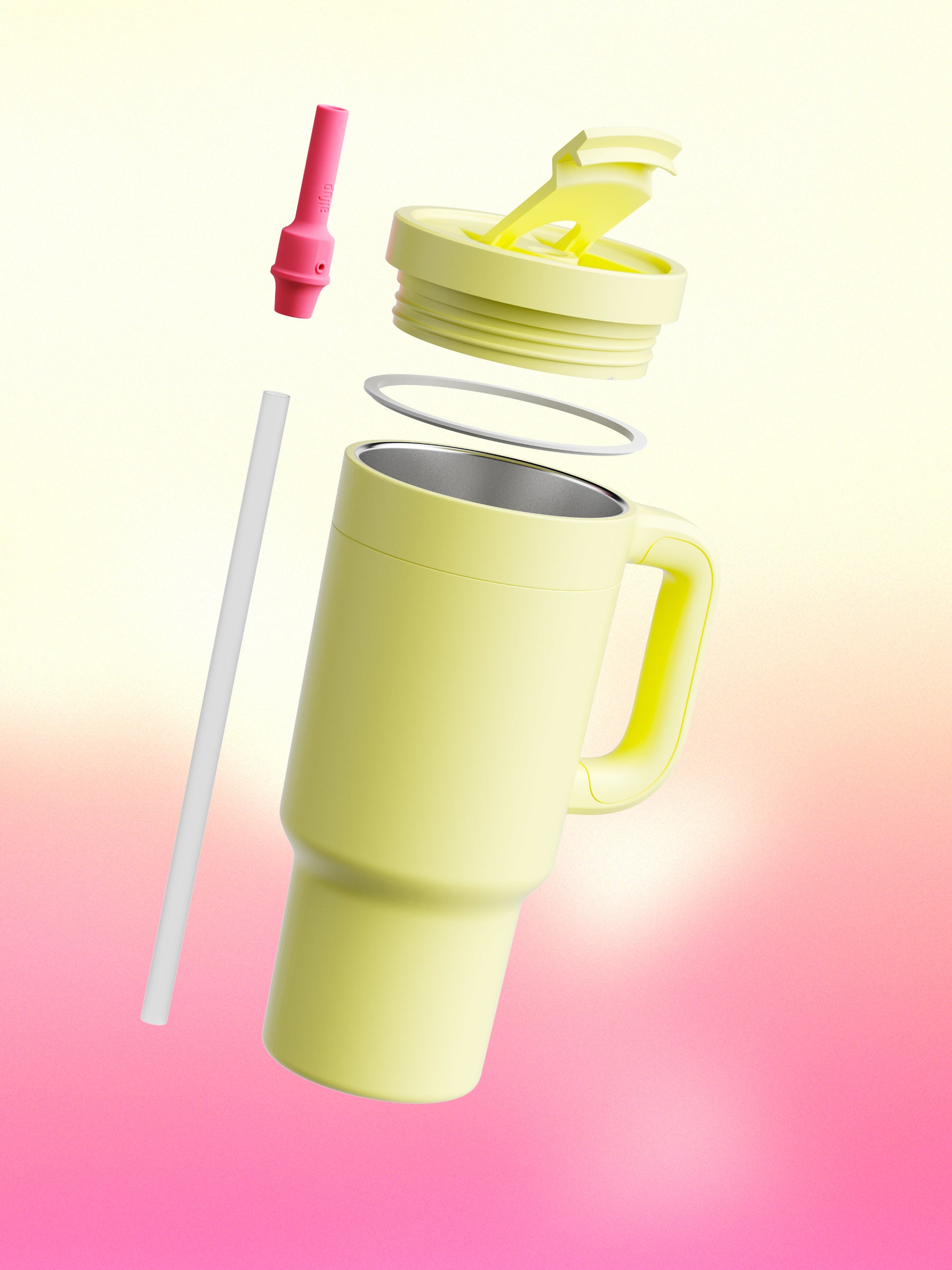 air up® Tumbler mit Griff Buttercup Pink 890 ml