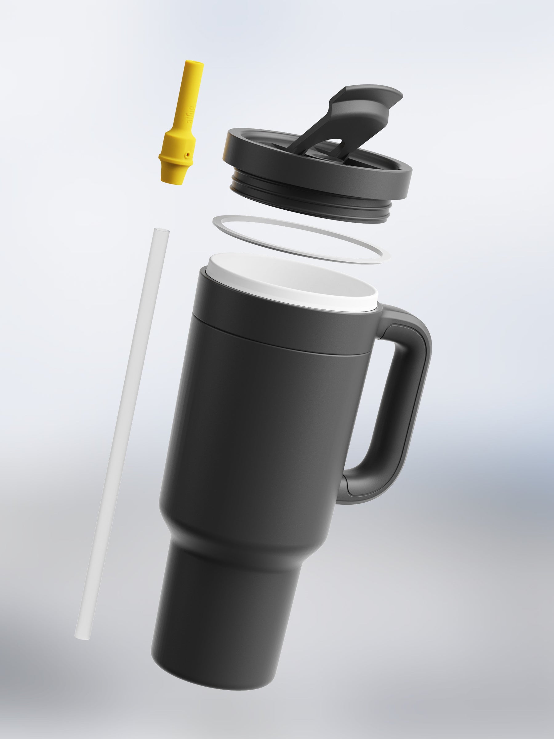 air up® Tumbler with Handle Pitch Black 890 ml