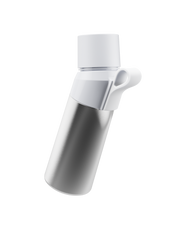 air up® Twist Pro Steel Flasche Set Silver 480 ml